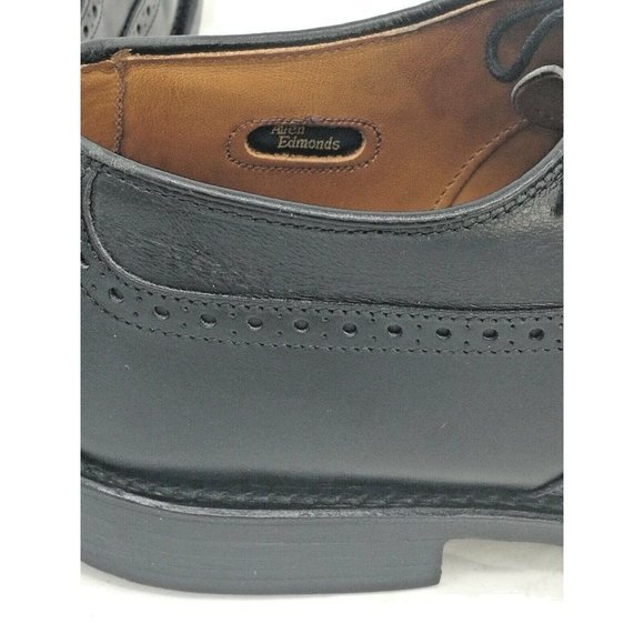 Allen Edmonds‎ Birmingham Black Leather Wingtip Brogue Oxford Shoes Men size 9 D main image 12